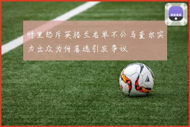 特里怒斥英格兰名单不公马奎尔实力出众为何落选引发争议